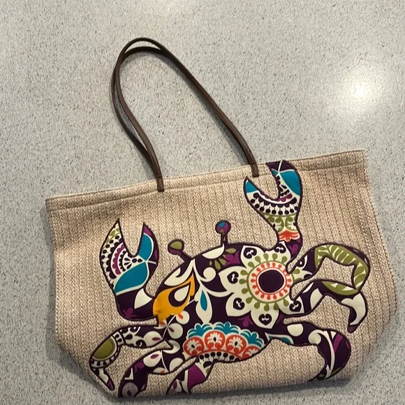 Vera Bradley Bags Vera Bradley Seashore Plum Crazy Crab Woven